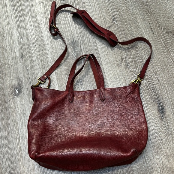 Madewell The Transport Satchel in Dark Cabernet - Picture 3 of 9